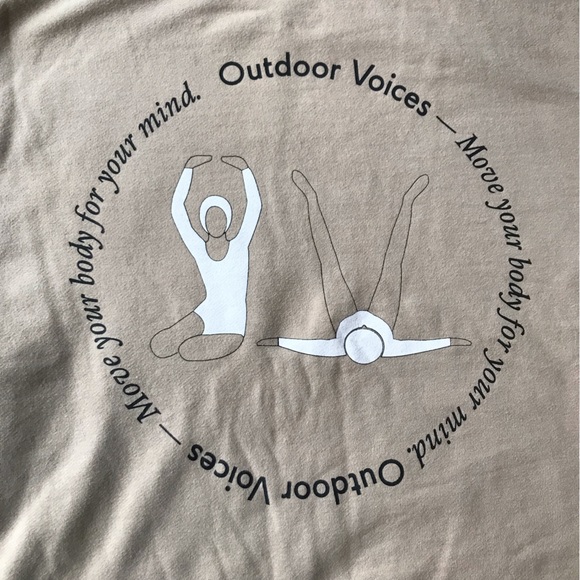 Outdoor Voices Limited Edition Tan Crew Sweatshirt - Picture 3 of 8